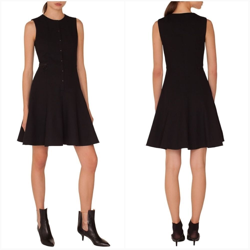 Akris Punto Piqué Jersey A-Line Dress Size 10
